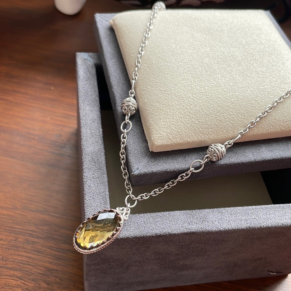 Gabrielle & Co Citrine Necklace